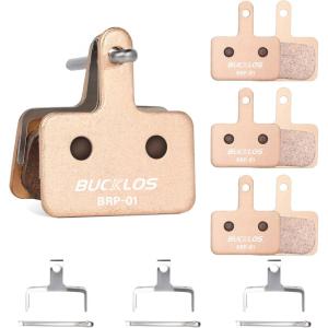 image:imageBUCKLOS Bike Disc Brake Pads for TRP Tektro Shimano MT200 Deore BrM575 M525 M515 T615 T675 M505 M495 M486 M485 Ridstar Q20Bicycle Disk Brakes Pads for Mountain BikeElectric BikeRoadScooterEbikeSinteredMetal4PC