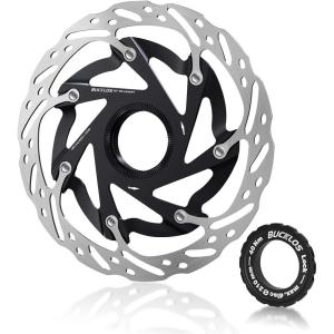 image:imageBUCKLOS Centerlock 140mm Bike Disc Brake Rotor  Mountain Bike Road Bike MTB Center Lock Stainless Steel Bicycle Disc Brakes Rotors for EbikeBMXBlack140mm