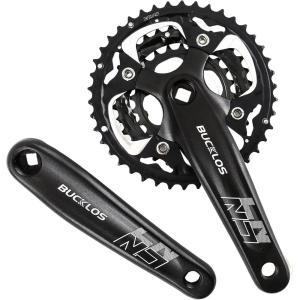 image:imageBUCKLOS DoubleTriple 64104 BCD Square Taper Bike Crankset  2x3x Mountian Bike MTB 170mm Bicycle Cranksets with 22242632384244T Chainring for 8910 SpeedCrankAL423224T