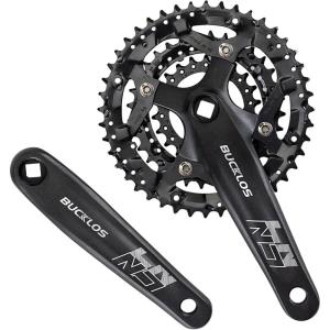 image:imageBUCKLOS DoubleTriple 64104 BCD Square Taper Bike Crankset  2x3x Mountian Bike MTB 170mm Bicycle Cranksets with 22242632384244T Chainring for 8910 SpeedCrank443222T