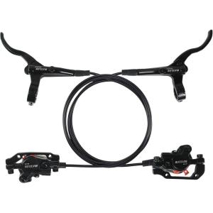 image:imageBUCKLOS Mountain Bike Disc Brake kit MTB Mechanical Line Pulling Disc Brakes Caliper with Aluminum Alloy Levers 160mm RotorisPM Universal Adapter for EbikeFolding BikeScooterFat BikeFrontRear Hydraulic Brake