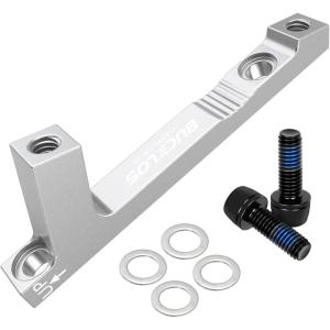 image:imageBUCKLOS PMis Front Rear 180203mm Disc Brake Caliper Mount Adapter Gear Parts Accessories CNC Machined Aluminum Alloy Rotor Adapter with BoltsTitanium