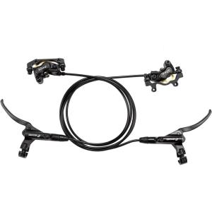 image:imageBUCKLOS Zoom MTB 4 Piston Hydraulic Disc Brakes Set Left Front 850mm Right Rear 1550mm Mountain Bike Hydraulic Brake Aluminum Alloy Lever with Caliper isPM Adapter PreBledFrontRear