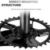 image:imageBUCKLOS 170175mm Mountain Bike Crankset  CNC MTB Hollowtech Direct Mount Single Speed Cranksets Bicycle Crank Set with 32343638T Narrow Wide Tooth Chainring for 9101112 Speeds38T