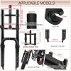 image:imageBUCKLOS 20 inch 40 Fat Tire EBike Air Suspension Fork 180mm Travel Spacing Hub 135mm Straight Tube MTB Manual Lockout 9mm QR Mountain Bike Double Shoulder Electric Bicycle Front Forks Snow BeachBlack