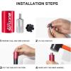 image:imageBUCKLOS Bike Fork Star Nut Setting Install Tool with Free Star Nuts and Spare Special Screws for 1 118 Threadless Fork Tubes and Headset System Stainless Steel Bicycle Star Nut Installation ToolIntroductory Version