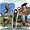image:imageBUCKLOS Ebike Mountain Bike SquareDiamondHollow Crank Arm 152MM170MM175MM MTB Aluminum Bicycle CrankSet for Electric BikeRoad BikeCommuter BikeExercise BikeFat BikeOnly Left 175mm Spline Crank