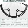 image:imageBUCKLOS Folding Bike Crankset 170mm 130 BCD Round Single Speed Chainring 45T 47T 53T 56T 58T Bicycle Aluminium Alloy Ultralight Sprocket Cranksets Arm fit 141620 inch Foldable Track Road Bike56T