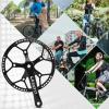 image:imageBUCKLOS Folding Bike Crankset 170mm 130 BCD Round Single Speed Chainring 45T 47T 53T 56T 58T Bicycle Aluminium Alloy Ultralight Sprocket Cranksets Arm fit 141620 inch Foldable Track Road Bike53T