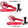 image:imageBUCKLOS IXF 104 BCD 3052T Mountain Bike Crankset Hollow Integrated MTB 170mm Crank Set Aluminum Alloy Bike Crankset with Narrow Wide Tooth Chainring Bottom Bracket Bolts BlackRedRed