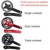 image:imageBUCKLOS IXF 104 BCD 3052T Mountain Bike Crankset Hollow Integrated MTB 170mm Crank Set Aluminum Alloy Bike Crankset with Narrow Wide Tooth Chainring Bottom Bracket Bolts BlackRedRed