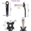 image:imageBUCKLOS IXF 104 BCD 3052T Mountain Bike Crankset Hollow Integrated MTB 170mm Crank Set Aluminum Alloy Bike Crankset with Narrow Wide Tooth Chainring Bottom Bracket Bolts BlackRedBlack