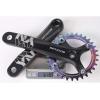 image:imageBUCKLOS MTB Mountain Bike Single Speed Square Taper Crankset 170mm Cranksets Bicycle Crank Set with 104BCD 323436384042T RoundOval Chainring Fit for EbikeCommuter BikeMuticolor