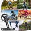 image:imageBUCKLOS MTB Mountain Bike Single Speed Square Taper Crankset 170mm Cranksets Bicycle Crank Set with 104BCD 323436384042T RoundOval Chainring Fit for EbikeCommuter BikeMuticolor