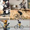 image:imageBucklos Bike Pedals with Toe Cages and Straps  Bicycle Toe Clips Cage Compatible with Road BikePelotonMountian BikesMTB  Toe Clip Pedal for Wide Shoes Indoor Outdoor CyclingBlack