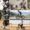 image:imageBucklos Bike Pedals with Toe Cages and Straps  Bicycle Toe Clips Cage Compatible with Road BikePelotonMountian BikesMTB  Toe Clip Pedal for Wide Shoes Indoor Outdoor CyclingWhite