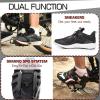 image:imageBucklos Bike Pedals with Toe Cages and Straps  Bicycle Toe Clips Cage Compatible with Road BikePelotonMountian BikesMTB  Toe Clip Pedal for Wide Shoes Indoor Outdoor CyclingSPD Pedals with Toe Cage