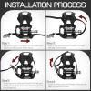 image:imageBucklos Bike Pedals with Toe Cages and Straps  Bicycle Toe Clips Cage Compatible with Road BikePelotonMountian BikesMTB  Toe Clip Pedal for Wide Shoes Indoor Outdoor CyclingSPD Pedals with Toe Cage