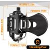 image:imageBucklos Bike Pedals with Toe Cages and Straps  Bicycle Toe Clips Cage Compatible with Road BikePelotonMountian BikesMTB  Toe Clip Pedal for Wide Shoes Indoor Outdoor CyclingBlack