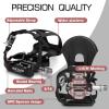 image:imageBucklos Bike Pedals with Toe Cages and Straps  Bicycle Toe Clips Cage Compatible with Road BikePelotonMountian BikesMTB  Toe Clip Pedal for Wide Shoes Indoor Outdoor CyclingSPD Pedals with Toe Cage