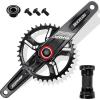 image:imageBUCKLOS 170175mm Mountain Bike Crankset  CNC MTB Hollowtech Direct Mount Single Speed Cranksets Bicycle Crank Set with 32343638T Narrow Wide Tooth Chainring for 9101112 Speeds38T