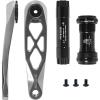 image:imageBUCKLOS MTB Bicycle Crank Arm Mountain Bike Crank Arm with Bottom Bracket  Direct Mount Single Speed 170MM Hollowtech Aluminum Alloy Cranksets for BMX DH AM XC BlackTitaniumSilverTitanium