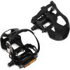 image:imageBucklos Bike Pedals with Toe Cages and Straps  Bicycle Toe Clips Cage Compatible with Road BikePelotonMountian BikesMTB  Toe Clip Pedal for Wide Shoes Indoor Outdoor CyclingBlack
