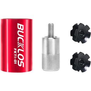 image:imageBUCKLOS Bike Fork Star Nut Setting Install Tool with Free Star Nuts and Spare Special Screws for 1 118 Threadless Fork Tubes and Headset System Stainless Steel Bicycle Star Nut Installation ToolIntroductory Version