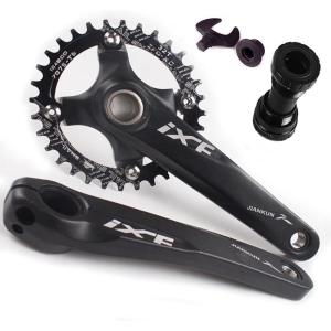 image:imageBUCKLOS IXF 104 BCD 3052T Mountain Bike Crankset Hollow Integrated MTB 170mm Crank Set Aluminum Alloy Bike Crankset with Narrow Wide Tooth Chainring Bottom Bracket Bolts BlackRedBlack