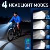 image:imageBUCKLOS 100015002000 Lumens Ultra Bright Bike Lights for Night Riding Bicycle Headlight with AutoDimming LED USB Rechargeable 75 Modes IPX5 Waterproof Front Light Long Battery Powered2000LM5000mAh