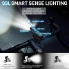 image:imageBUCKLOS 100015002000 Lumens Ultra Bright Bike Lights for Night Riding Bicycle Headlight with AutoDimming LED USB Rechargeable 75 Modes IPX5 Waterproof Front Light Long Battery Powered1500LM4500mAh
