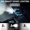 image:imageBUCKLOS 100015002000 Lumens Ultra Bright Bike Lights for Night Riding Bicycle Headlight with AutoDimming LED USB Rechargeable 75 Modes IPX5 Waterproof Front Light Long Battery Powered1000LM2600mAh
