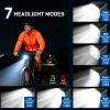 image:imageBUCKLOS 100015002000 Lumens Ultra Bright Bike Lights for Night Riding Bicycle Headlight with AutoDimming LED USB Rechargeable 75 Modes IPX5 Waterproof Front Light Long Battery Powered1000LM2600mAh