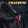 image:imageBUCKLOS Bike Lights Front and Back for Night Riding 10 LED Ultra Bright 89 Modes USB Rechargeable Bicycle Headlight and Tail IPX6 Waterproof 1100mAh Bikes Light Set 35 Hrs Long Battery PoweredRear only