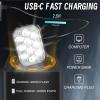 image:imageBUCKLOS Bike Lights Front and Back for Night Riding 10 LED Ultra Bright 89 Modes USB Rechargeable Bicycle Headlight and Tail IPX6 Waterproof 1100mAh Bikes Light Set 35 Hrs Long Battery PoweredFront only