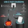 image:imageBUCKLOS Bike Lights Front and Back for Night Riding 10 LED Ultra Bright 89 Modes USB Rechargeable Bicycle Headlight and Tail IPX6 Waterproof 1100mAh Bikes Light Set 35 Hrs Long Battery Powered2 Set