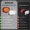 image:imageBUCKLOS Bike Lights Front and Back for Night Riding 10 LED Ultra Bright 89 Modes USB Rechargeable Bicycle Headlight and Tail IPX6 Waterproof 1100mAh Bikes Light Set 35 Hrs Long Battery Powered1 Set