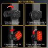 image:imageBUCKLOS Bike Lights Front and Back for Night Riding 10 LED Ultra Bright 89 Modes USB Rechargeable Bicycle Headlight and Tail IPX6 Waterproof 1100mAh Bikes Light Set 35 Hrs Long Battery PoweredRear only