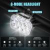 image:imageBUCKLOS Bike Lights Front and Back for Night Riding 10 LED Ultra Bright 89 Modes USB Rechargeable Bicycle Headlight and Tail IPX6 Waterproof 1100mAh Bikes Light Set 35 Hrs Long Battery Powered1 Set