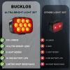 image:imageBUCKLOS Bike Lights Front and Back for Night Riding 10 LED Ultra Bright 89 Modes USB Rechargeable Bicycle Headlight and Tail IPX6 Waterproof 1100mAh Bikes Light Set 35 Hrs Long Battery PoweredRear only