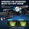 image:imageBUCKLOS Super Bright Bike Lights for Night Riding Bicycle Headlight LED USB Rechargeable 1500 1200 Lumens 56 Modes with Rotatable Lens IP66 Waterproof Front Light Long Battery Operated400LM2000mAh