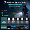 image:imageBUCKLOS Super Bright Bike Lights for Night Riding Bicycle Headlight LED USB Rechargeable 1500 1200 Lumens 56 Modes with Rotatable Lens IP66 Waterproof Front Light Long Battery Operated1200LM4000mAh