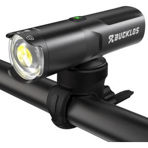 image:imageBUCKLOS Super Bright Bike Lights for Night Riding Bicycle Headlight LED USB Rechargeable 1500 1200 Lumens 56 Modes with Rotatable Lens IP66 Waterproof Front Light Long Battery Operated400LM2000mAh
