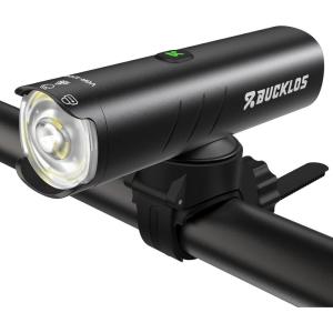 image:imageBUCKLOS Super Bright Bike Lights for Night Riding Bicycle Headlight LED USB Rechargeable 1500 1200 Lumens 56 Modes with Rotatable Lens IP66 Waterproof Front Light Long Battery Operated1200LM4000mAh
