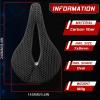 image:imageBUCKLOS Bike Saddle 3D Printing Bike Seat Mountain Road Comfortable Bicycle CushionFit for MTB BMX XC Gravel Bikes Road Bikes3D2143mmCarbon