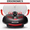 image:imageBUCKLOS Comfortable Bike Seat Cushion for Men Women Wide Bicycle Saddle Soft Memory Foam Padded Replacement Seats Fit for Peloton Exercise Bikes EbikeCruiserRED