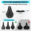 image:imageBUCKLOS Gel Bike Seat Cover Bicycle Seat Cushion Comfort for Men Women Waterproof Extra Soft Bicycle Saddle Cover Fit for Stationary Mountain amp Road BikesPUGelSILVER