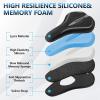 image:imageBUCKLOS Gel Bike Seat Cover Bicycle Seat Cushion Comfort for Men Women Waterproof Extra Soft Bicycle Saddle Cover Fit for Stationary Mountain amp Road BikesLycra GelSILVER