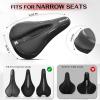 image:imageBUCKLOS Gel Bike Seat Cover Bicycle Seat Cushion Comfort for Men Women Waterproof Extra Soft Bicycle Saddle Cover Fit for Stationary Mountain amp Road BikesPUGel 2SILVER