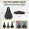 image:imageBUCKLOS Gel Bike Seat Cover Bicycle Seat Cushion Comfort for Men Women Waterproof Extra Soft Bicycle Saddle Cover Fit for Stationary Mountain amp Road BikesLycra FoamSILVER